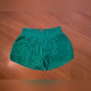 Bette Terry Cloth Green Women's Shorts NWT XS